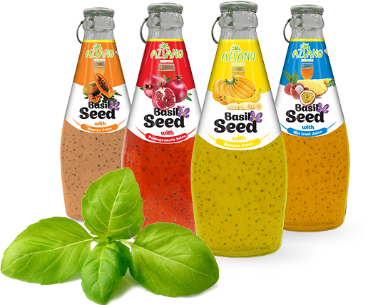 BASIL SEED - нектары с натуральным соком и семенами базилика